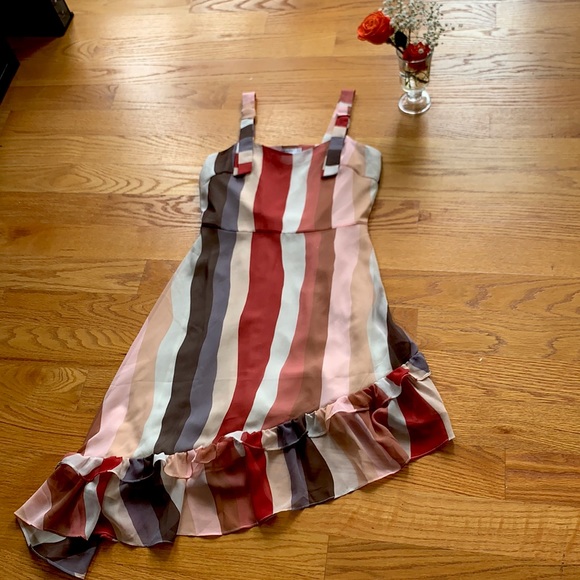 🌸Petite Studio Multi Rainbow Stripe Carly Dress - Picture 3 of 10